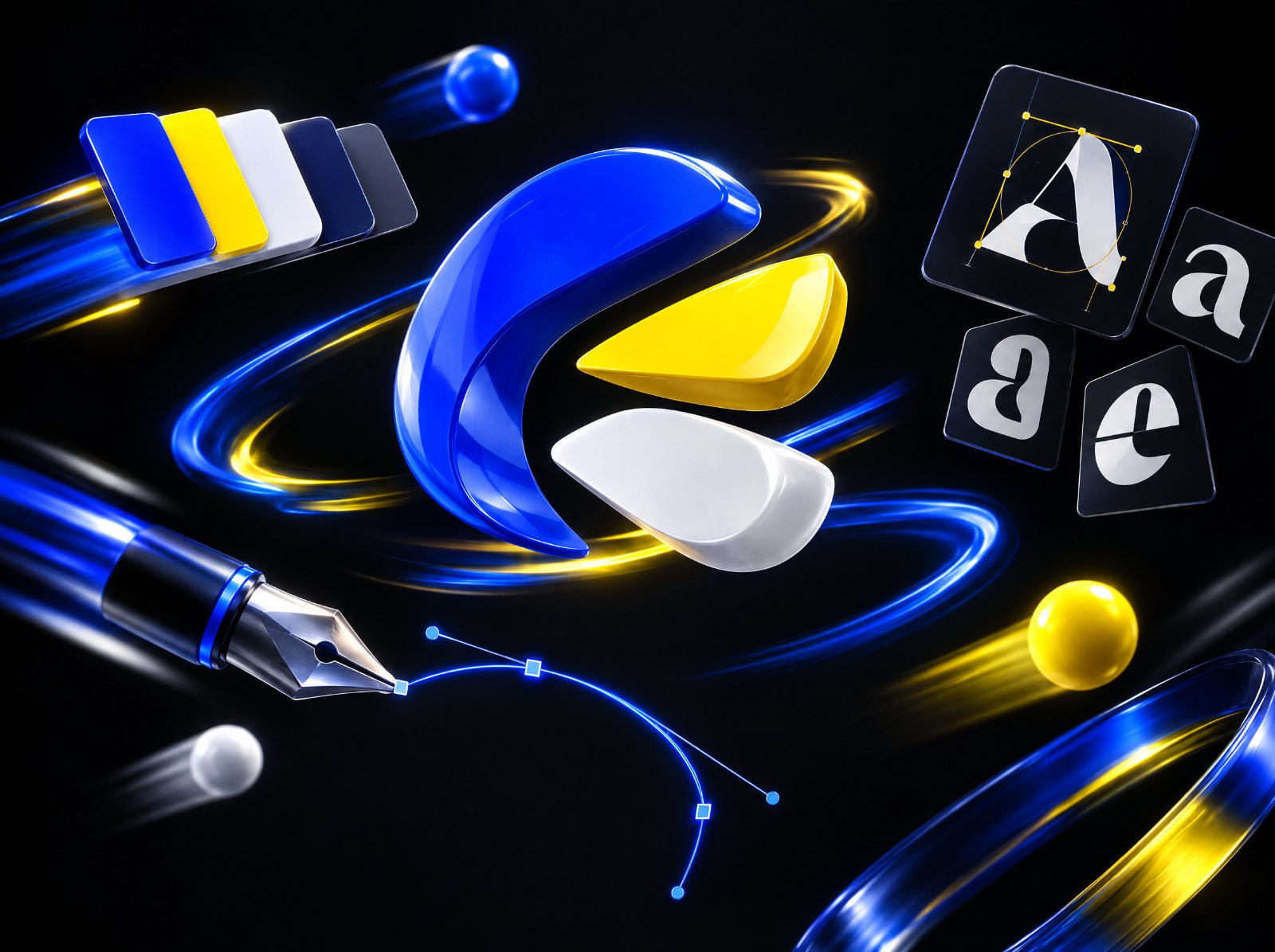 Animated brand identity elements